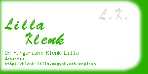 lilla klenk business card